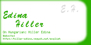 edina hiller business card